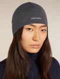Unisex Merino 200 Oasis Beanie Jet Heather - 2