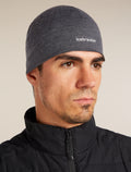 Unisex Merino 200 Oasis Beanie Jet Heather - 5