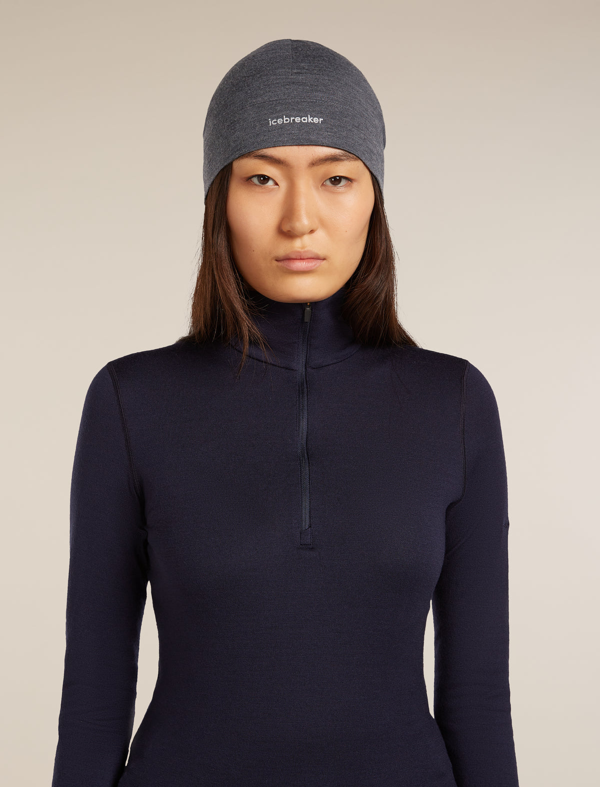 Unisex Merino 200 Oasis Beanie Jet Heather - 6
