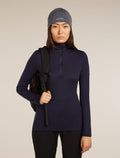 Unisex Merino 200 Oasis Beanie Jet Heather - 7