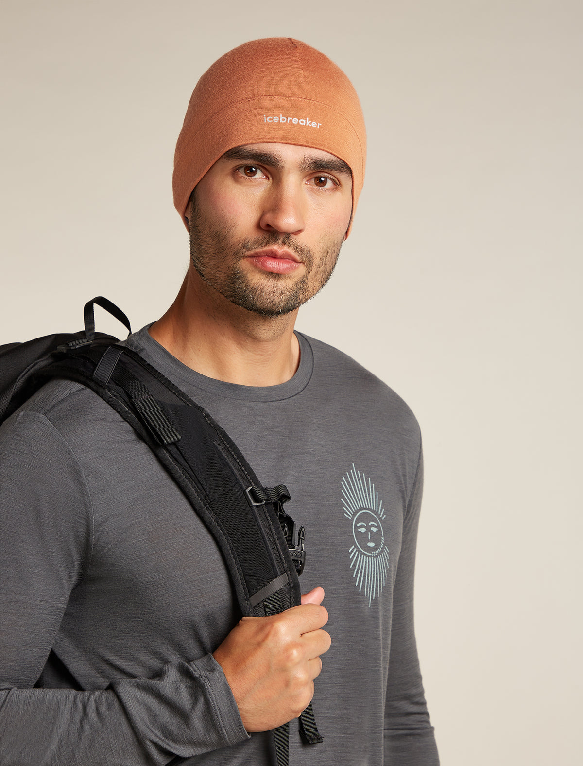 Unisex Merino 200 Oasis Beanie Dusty clay - 1