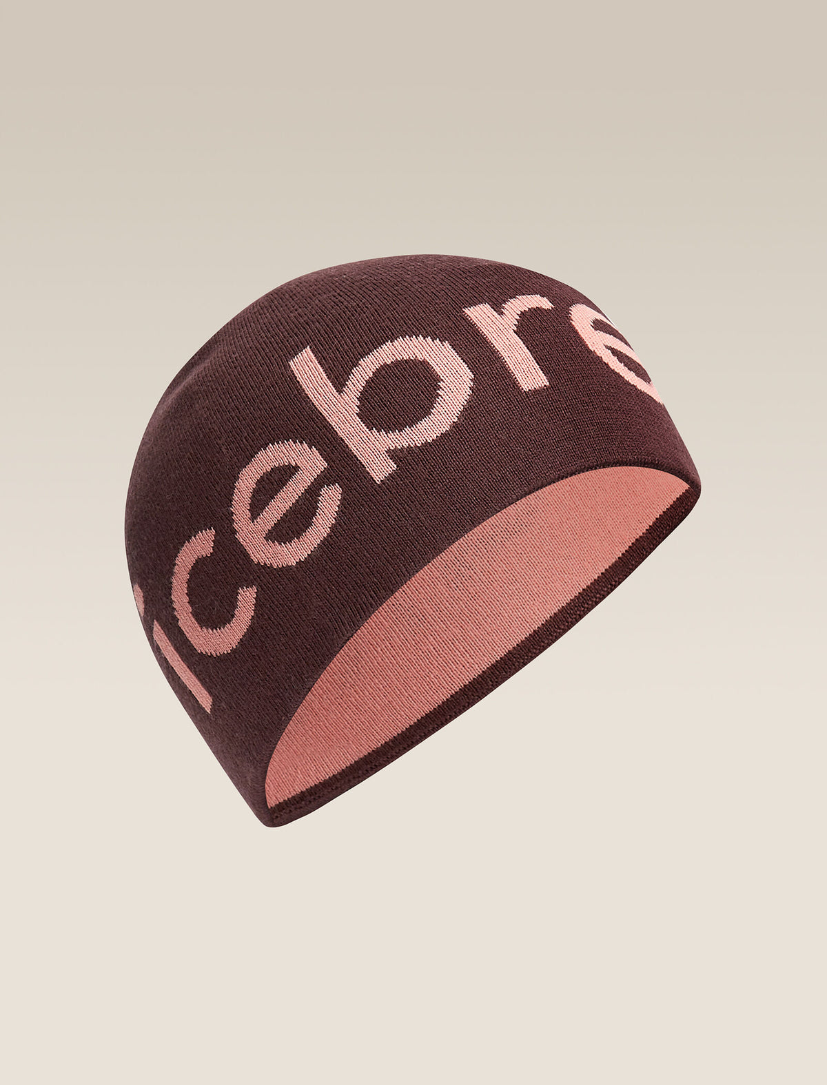 Unisex Merino Icebreaker Beanie Java/Acid Pink - 4