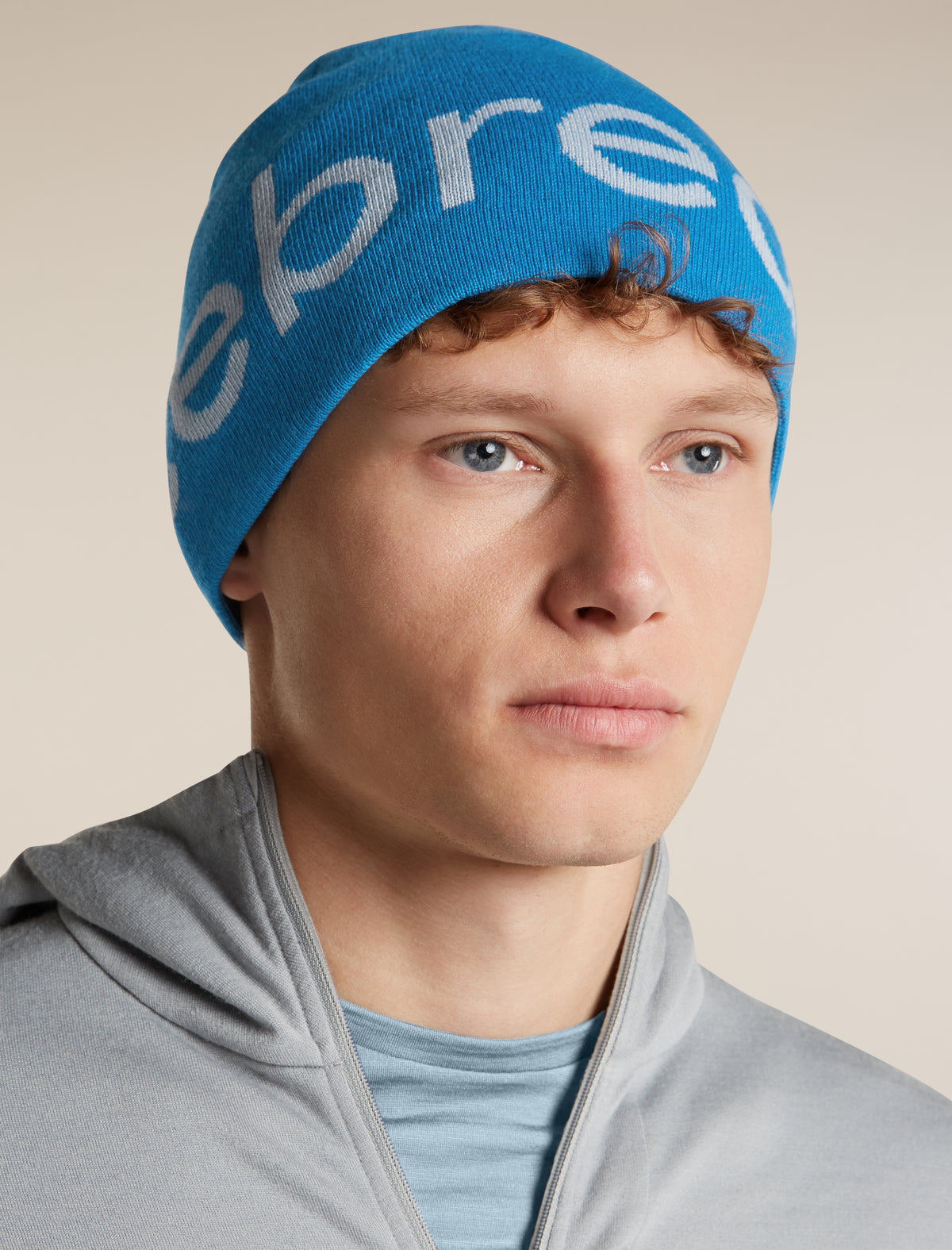Unisex Merino icebreaker Beanie Lazurite/Zinc Blue - 6