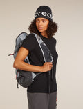 Unisex Merino Icebreaker Beanie Black/Ecru Heather - 7