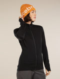 Unisex Merino Icebreaker Beanie Earth/Ecru Heather - 5