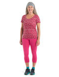 Women’s Merino 150 Tech Lite II Short Sleeve Scoop T-Shirt Glacial Flow Crystal/Electron Pink - 3