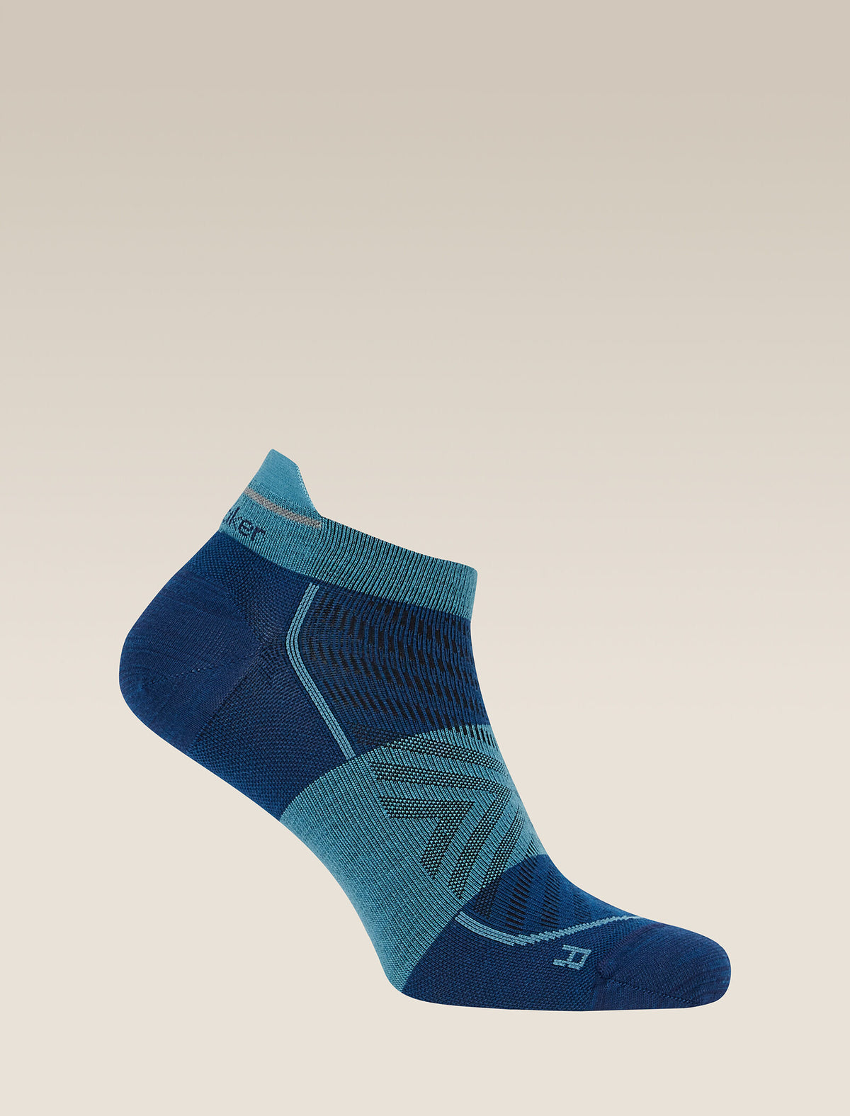 Men’s Merino Blend Run+ Ultralight Micro Socks Atlantis/Topaz - 4