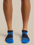 Men's Merino Blend Run+ Ultralight Micro Socks Lazurite/Midnight Navy - 1