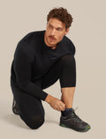 Men’s Merino Blend Run+ Ultralight Micro Socks Black/Graphite - 2