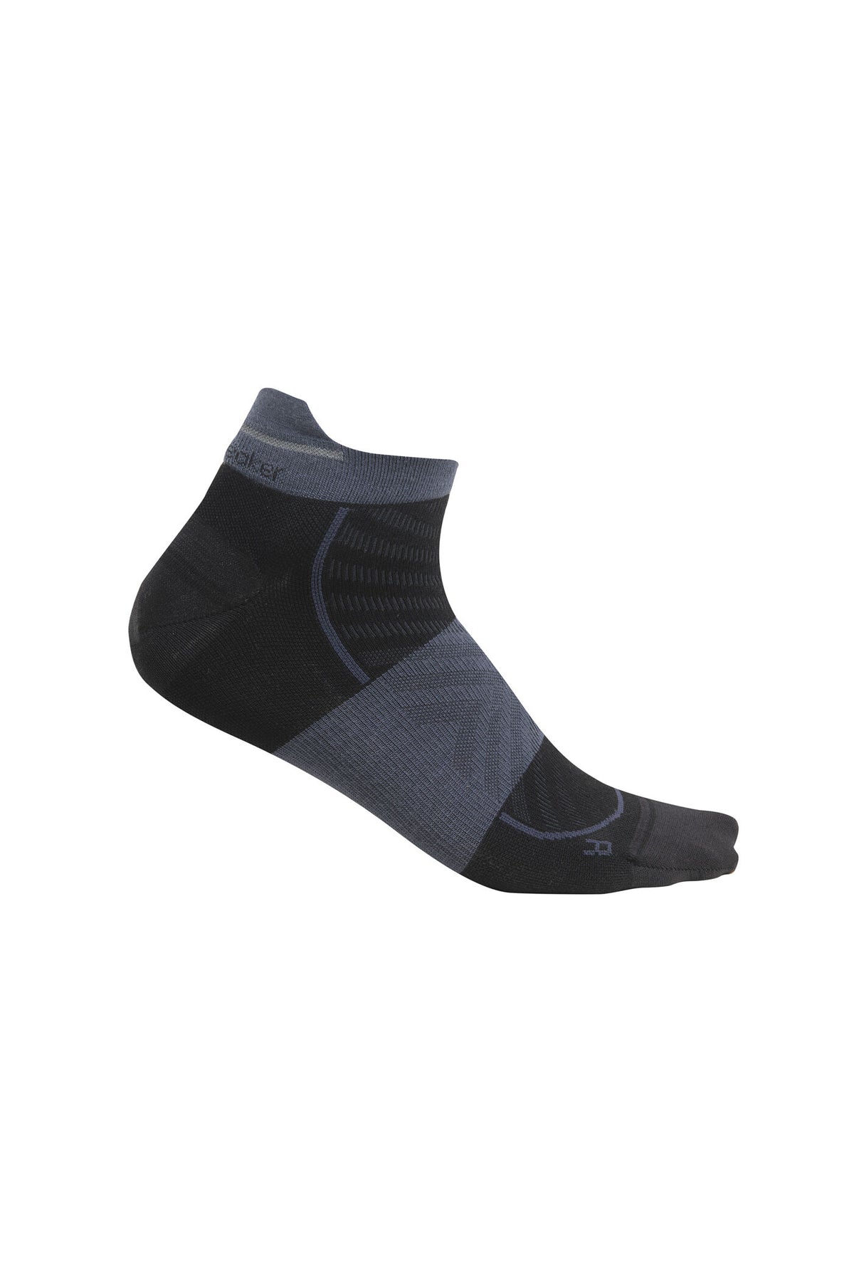 Men’s Merino Blend Run+ Ultralight Micro Socks Black/Graphite - 5