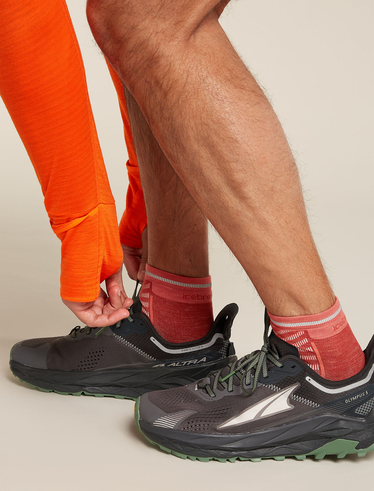 Men’s Merino Blend Run+ Ultralight Mini Socks Jasper/plume - 1