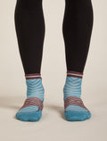 Men’s Merino Blend Run+ Ultralight Mini Socks Topaz/Java - 3