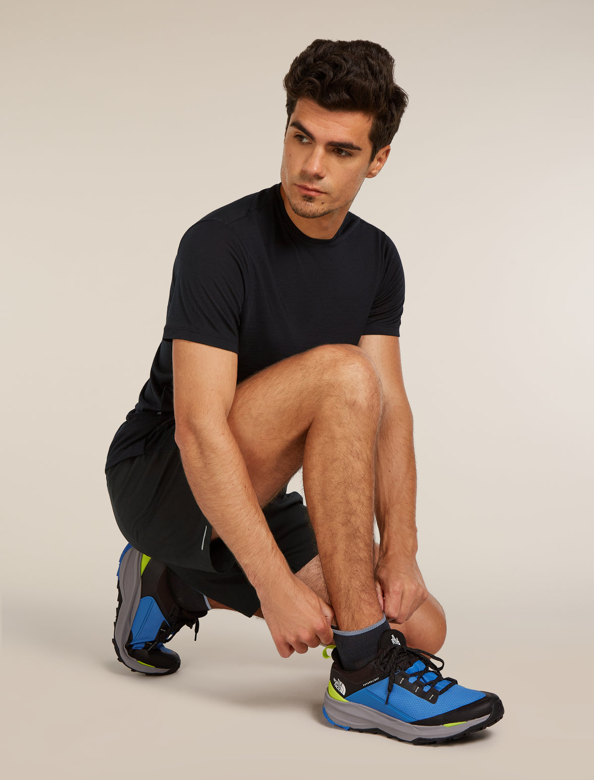 Men’s Merino Blend Run+ Ultralight Mini Socks Black/Graphite - 3