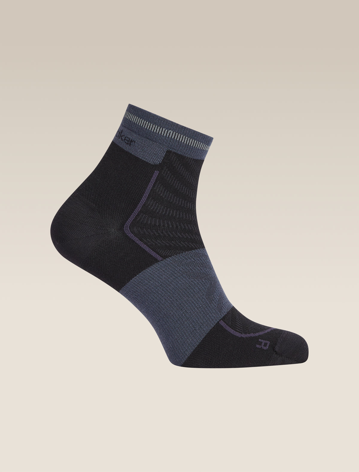 Men’s Merino Blend Run+ Ultralight Mini Socks Black/Graphite - 5