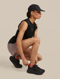 Women’s Merino Blend Run+ Ultralight Micro Porcini/Fervid - 4