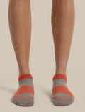 Women’s Merino Blend Run+ Ultralight Micro Porcini/Fervid - 2