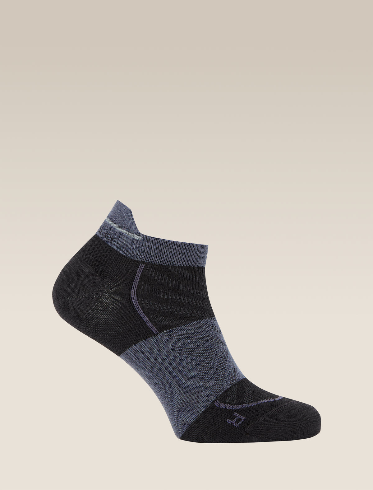 Women’s Merino Run+ Ultralight Micro Socks Black/Graphite - 1
