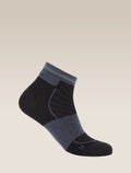 Women’s Merino Blend Run+ Ultralight Mini Socks Black/Graphite - 1