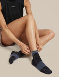 Women’s Merino Blend Run+ Ultralight Mini Socks Black/Graphite - 7