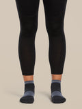 Women’s Merino Blend Run+ Ultralight Mini Socks Black/Graphite - 4
