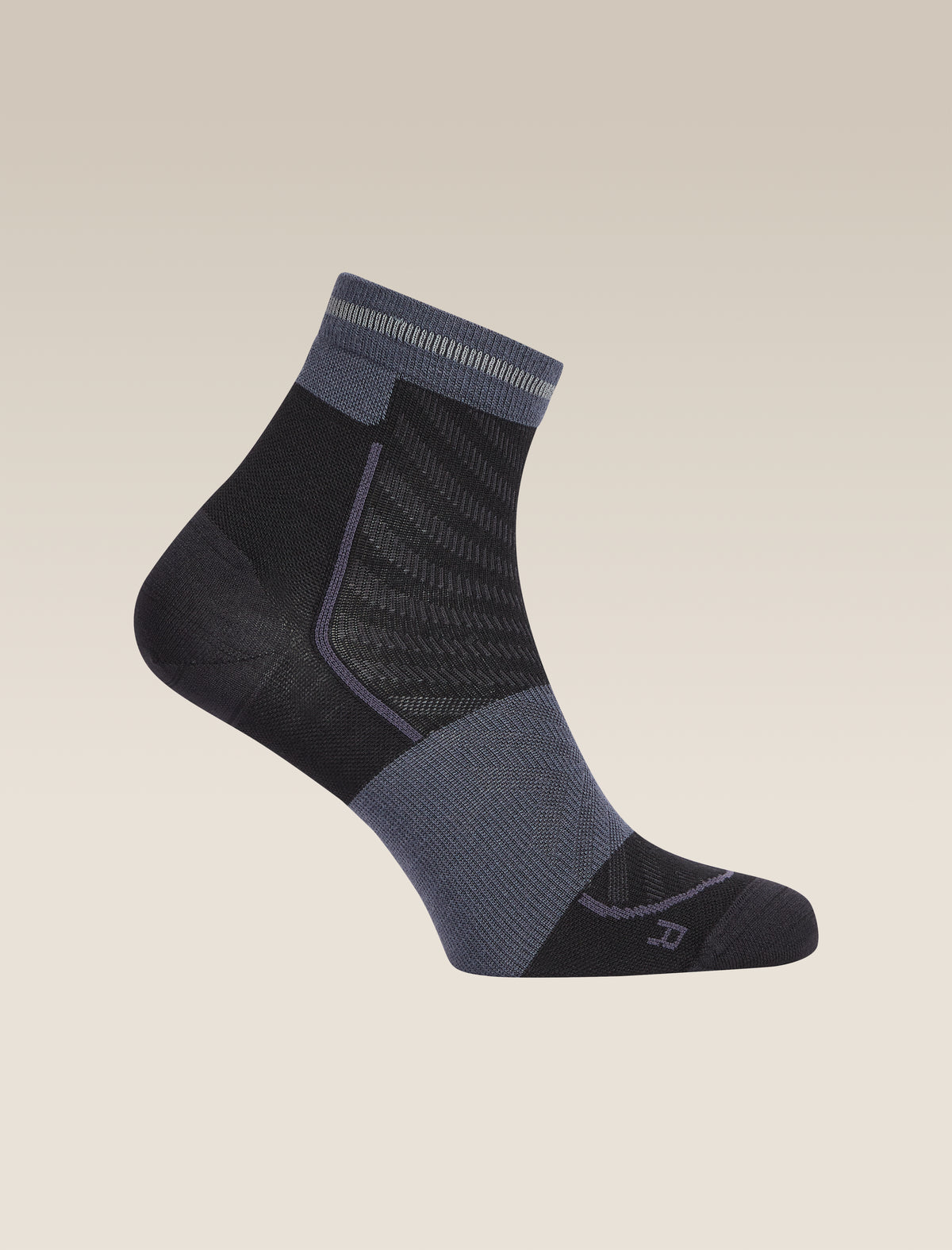 Women’s Merino Blend Run+ Ultralight Mini Socks Black/Graphite - 5
