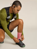Men’s Merino Blend Run+ Ultralight Crew Socks Jasper/plume - 1