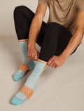 Men’s Merino Blend Run+ Ultralight Crew Socks Hydro/Trail - 2