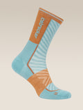 Men’s Merino Blend Run+ Ultralight Crew Socks Hydro/Trail - 4