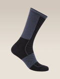 Men’s Merino Blend Run+ Ultralight Crew Socks Black/Graphite - 1