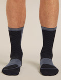 Men’s Merino Blend Run+ Ultralight Crew Socks Black/Graphite - 4