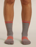 Women’s Merino Blend Run+ Ultralight Crew Porcini/Fervid - 2