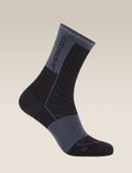 Women’s Merino Blend Run+ Ultralight Crew Socks Black/Graphite - 1