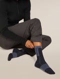 Women’s Merino Blend Run+ Ultralight Crew Socks Black/Graphite - 2