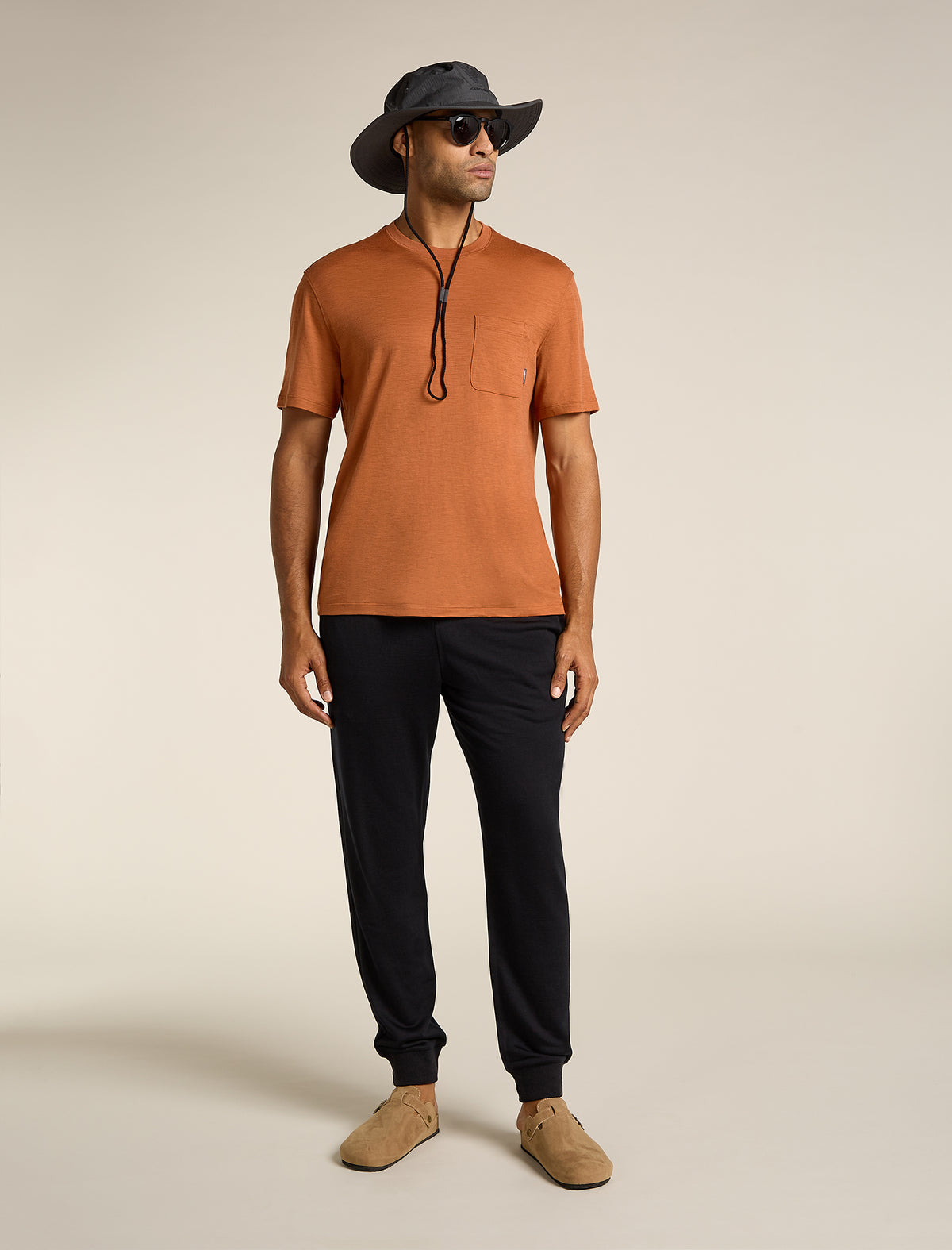 Men’s Merino 150 Tech Lite Short Sleeve Relaxed Pocket T-Shirt Dusty clay - 4