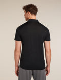 Men’s Merino 150 Tech Lite Short Sleeve Polo Black - 2