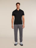 Men’s Merino 150 Tech Lite Short Sleeve Polo Black - 3
