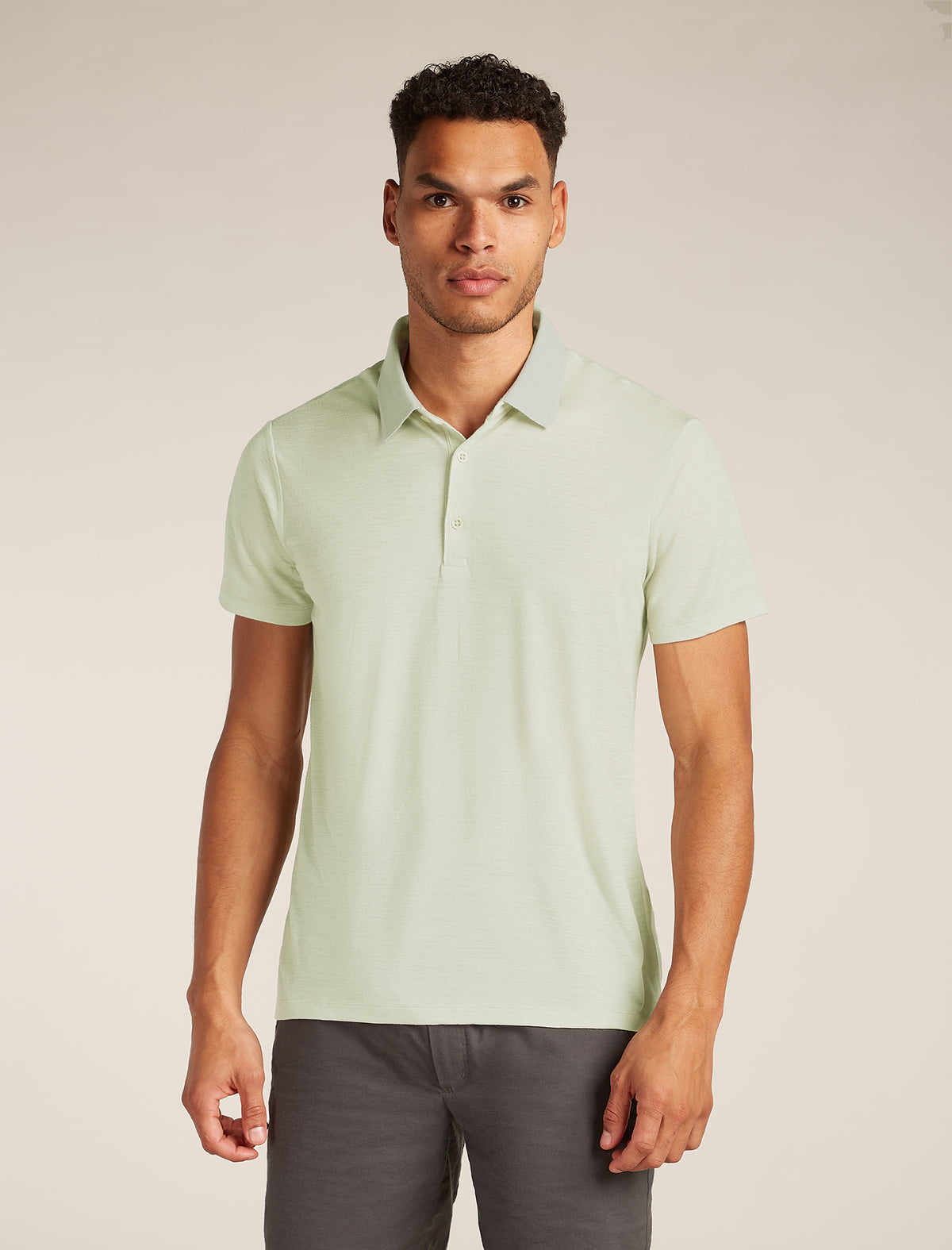 Men’s Merino 150 Tech Lite Short Sleeve Polo Ashen - 1