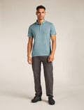 Merino 150 Tech Lite Short Sleeve Polo Blue ash - 3
