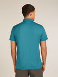 Merino 150 Tech Lite Short Sleeve Polo Topaz - 2