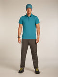 Merino 150 Tech Lite Short Sleeve Polo Topaz - 4