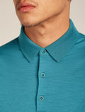 Merino 150 Tech Lite Short Sleeve Polo Topaz - 5