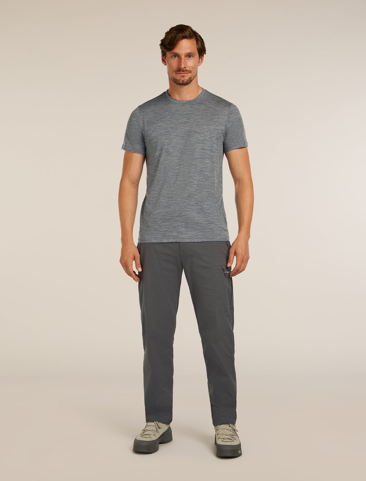 Men’s Merino 150 Tech Lite Short Sleeve T-Shirt Gritstone Heather - 3