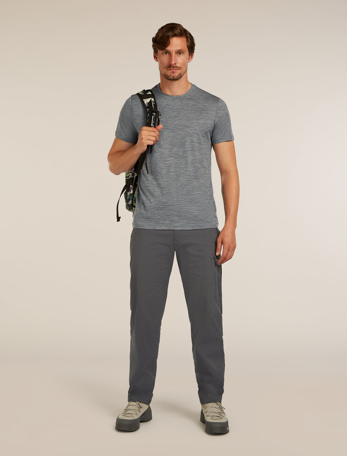 Men’s Merino 150 Tech Lite Short Sleeve T-Shirt Gritstone Heather - 4