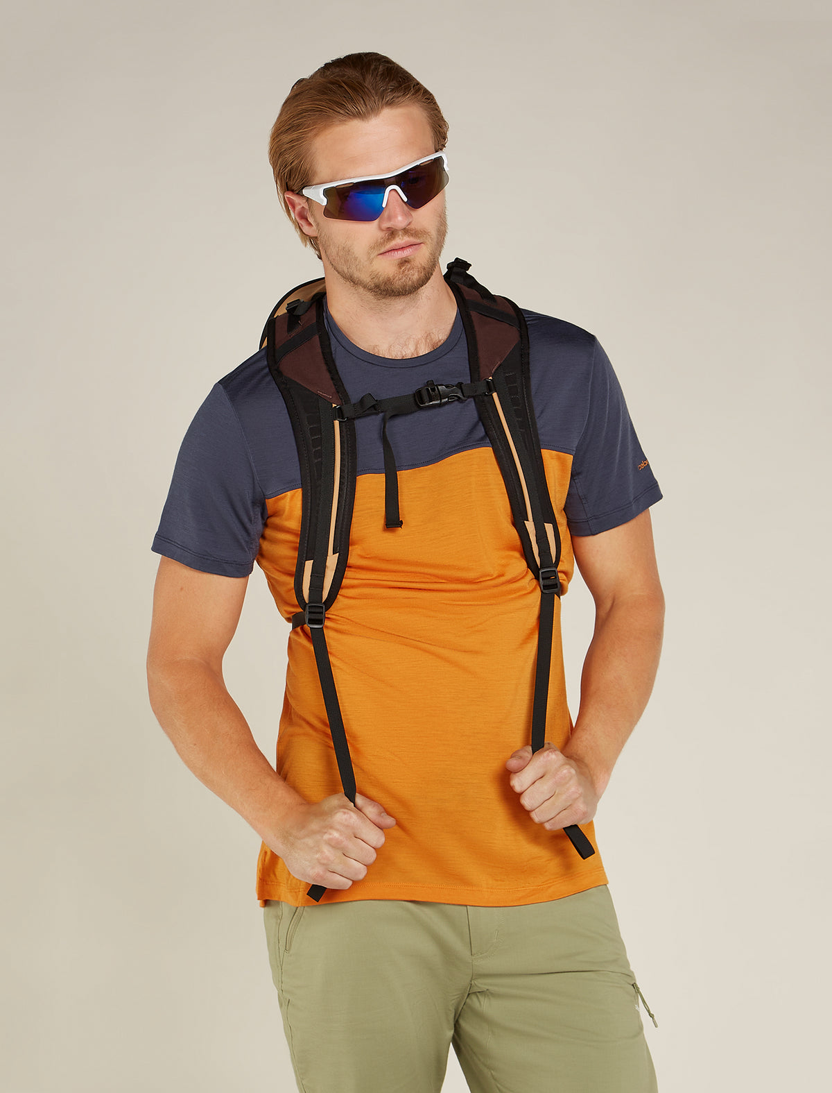 Men’s Merino Blend 125 Cool-Lite™ Sphere Short Sleeve T-Shirt Colour Block Ray/Graphite - 4