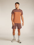 Men’s Merino Blend 125 Cool-Lite™ Sphere Short Sleeve T-Shirt Colour Block Dusty clay/carob - 3