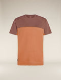 Men’s Merino Blend 125 Cool-Lite™ Sphere Short Sleeve T-Shirt Colour Block Dusty clay/carob - 6