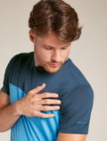 Men’s Merino Blend 125 Cool-Lite™ Sphere Short Sleeve T-Shirt Colour Block Arctic/abyss - 5