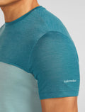 Men’s Merino Blend 125 Cool-Lite™ Sphere Short Sleeve T-Shirt Colour Block Hydro/Topaz - 6