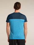 Men’s Merino Blend 125 Cool-Lite™ Sphere Short Sleeve T-Shirt Colour Block Arctic/Atlantis - 2