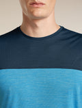 Men’s Merino Blend 125 Cool-Lite™ Sphere Short Sleeve T-Shirt Colour Block Arctic/Atlantis - 5